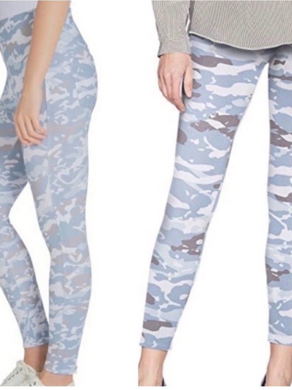 Lysse Blue & Gray Camo High-Rise Leggings